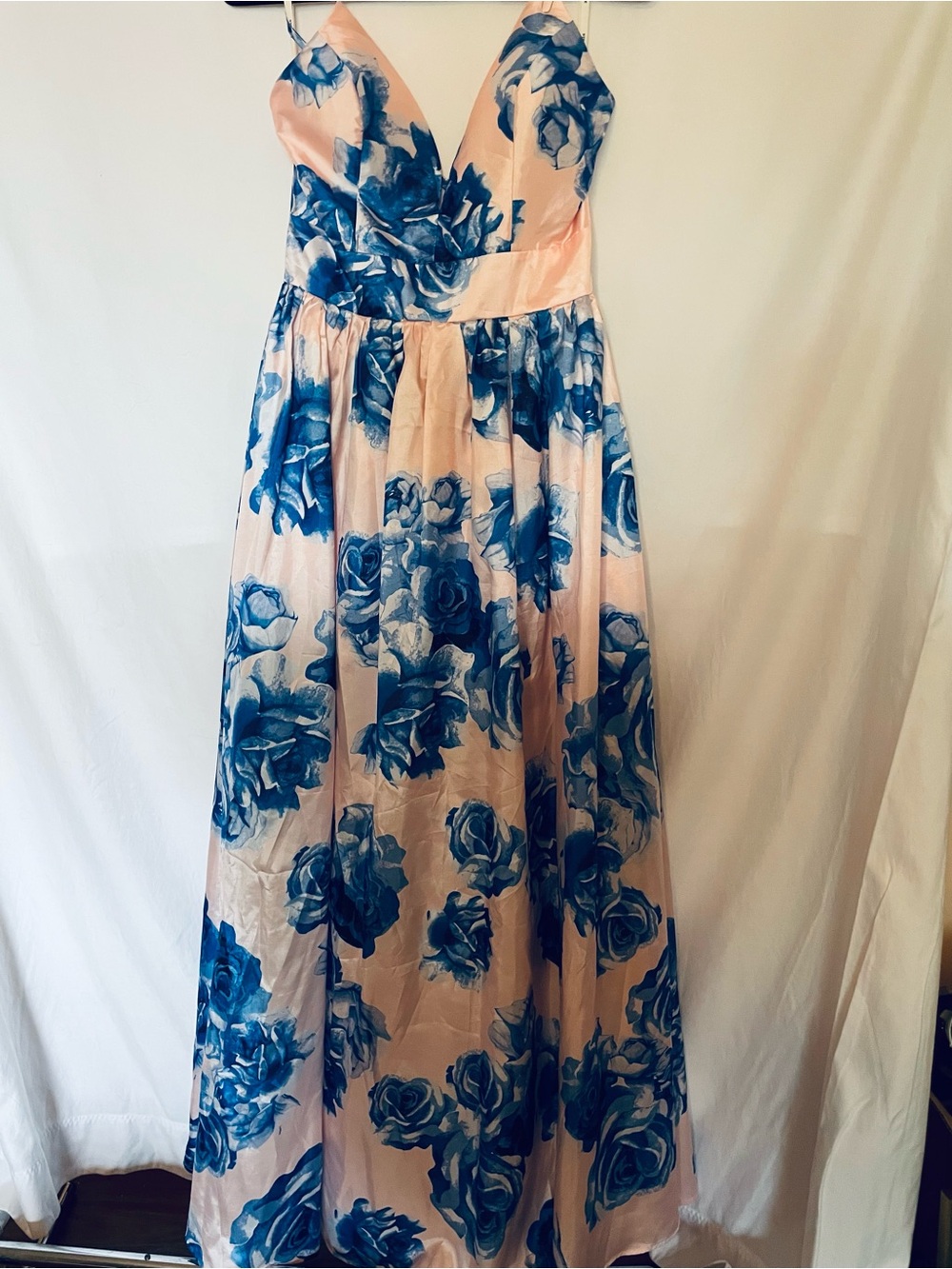 Soieblu Pink Dress with Blue Trim
